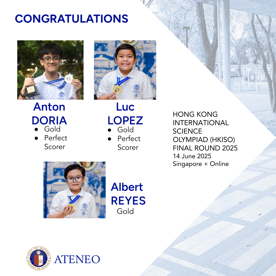 HKISO final round perfect scorers Luc Lopez Anton Doria