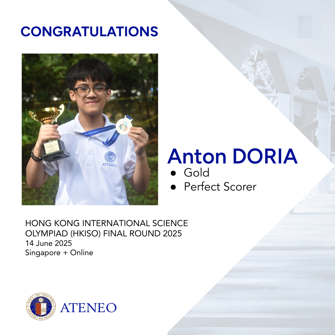 gold medalist and perfect scorer Anton Doria 