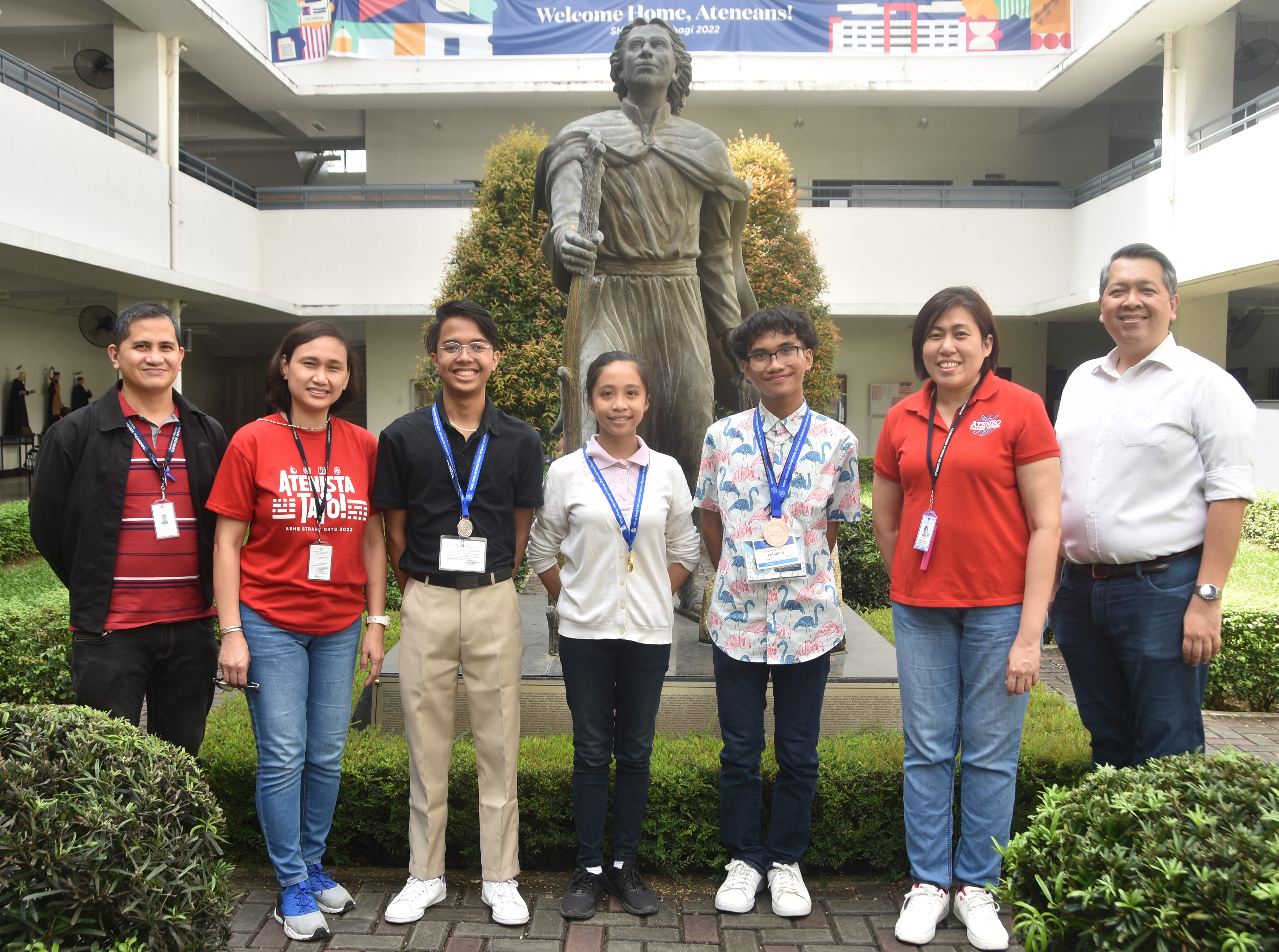 (L-R) Javy Fabello, Czel Lacson, R-Jahn Artates, Savi San Juan, Alex Lauricio, Jen Concepcion, Noel Miranda   