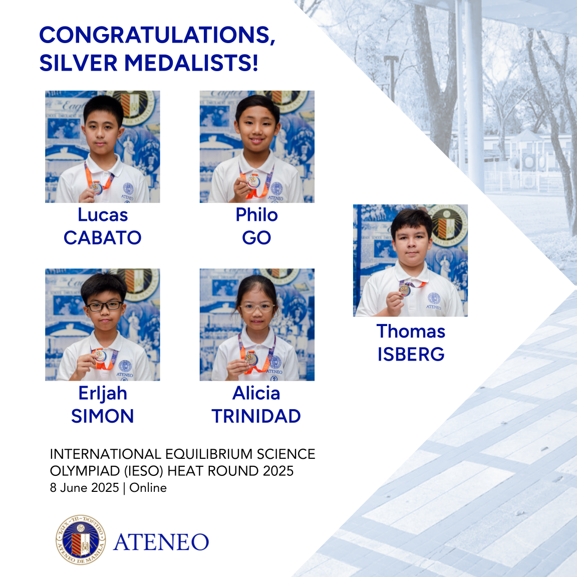 Cabato Philo Go Thomas Isberg Erljah Simon Alicia Trinidad 