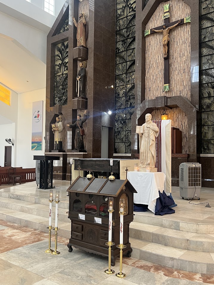 St Ignatius relic at the AJHS Stanislaus Kostka Chapel