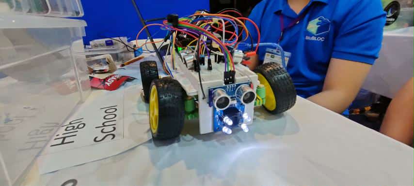 The history-making self-driving car robot of the Future Engineers team
