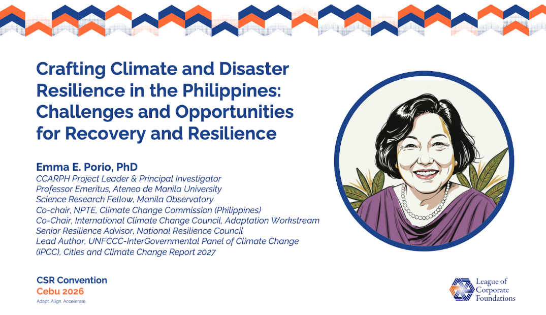 Crafting Climate and Disaster Resilience in the Philippines: Challenges and Opportunities for Recovery and Resilience