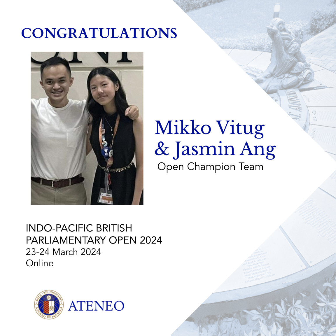 Mikko Vitug & Jasmin Ang 