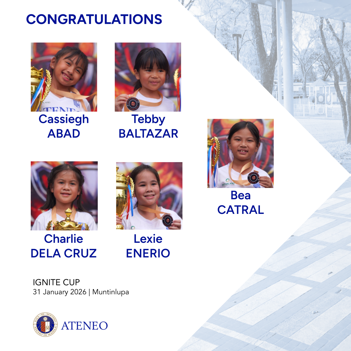 Ignite Cup champs 1 of 2 