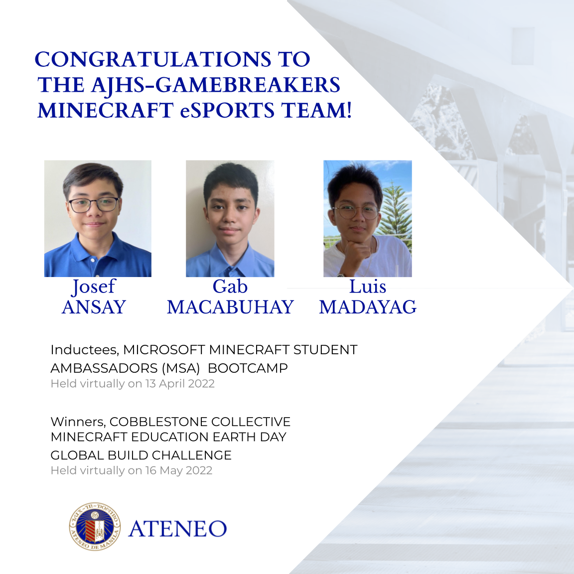 (L-R) Josef Ansay, Gab Macabuhay, Luis Madayag