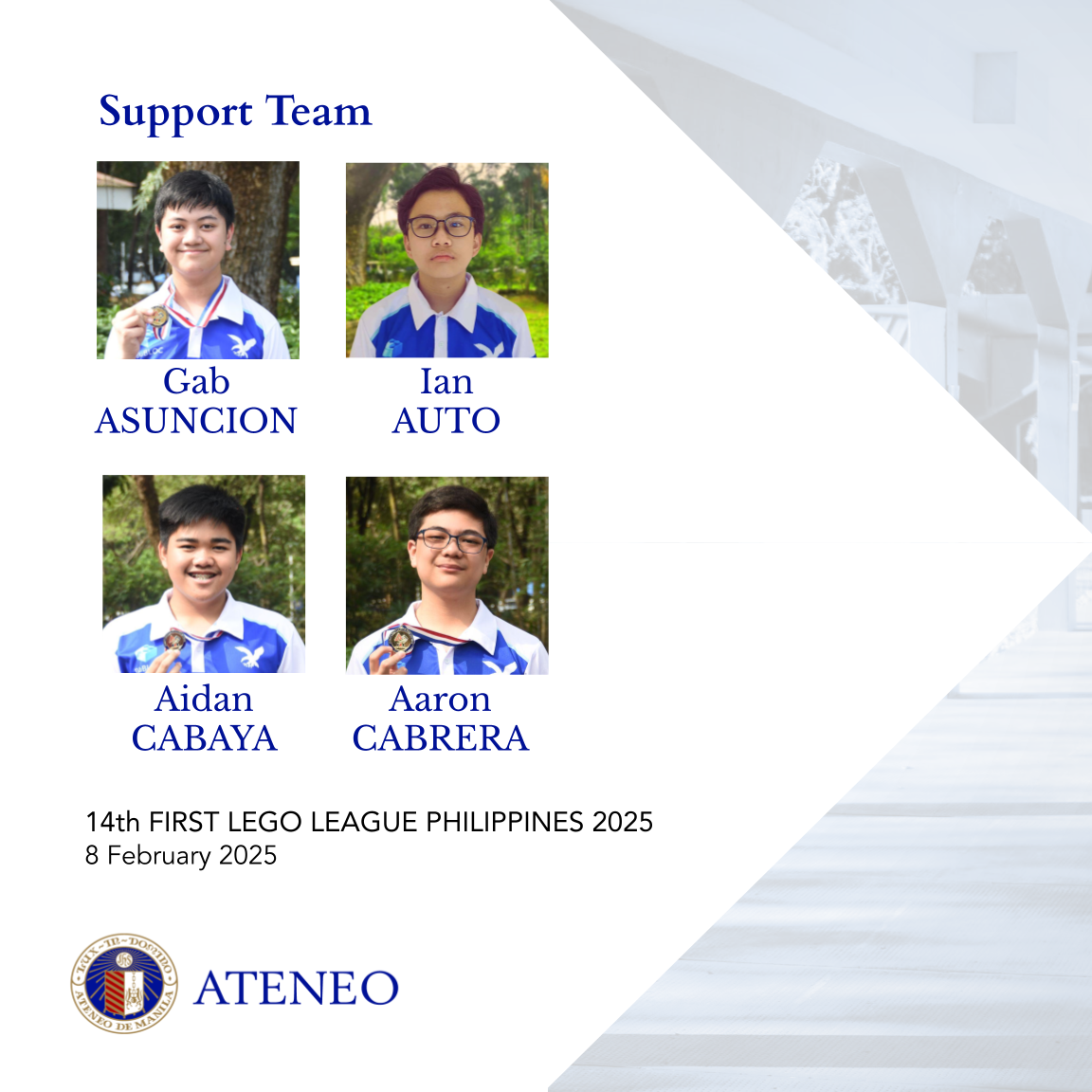 Gab Asuncion Ian Auto Aidan Cabaya Aaron Cabrera  