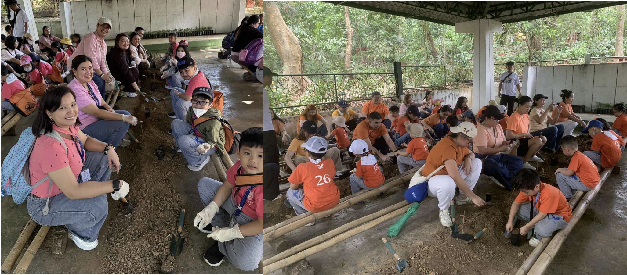 Tiny hands planting a bigger future. (Photo courtesy of Claudia Escondo and Jacqueline Velasco)