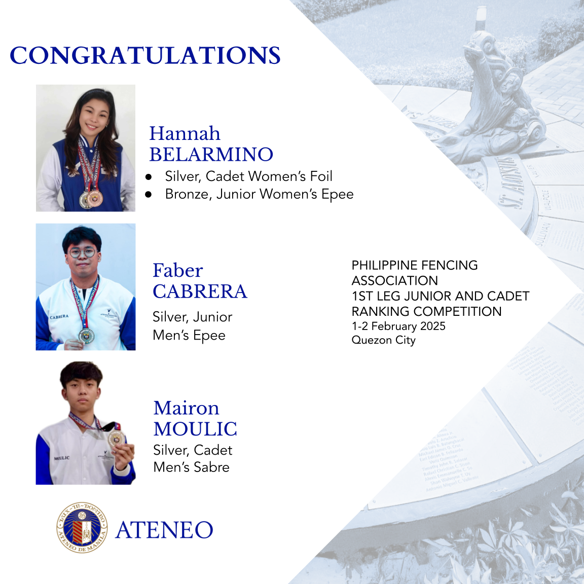 Hannah Belarmino Faber Cabrera Mairon Moulic