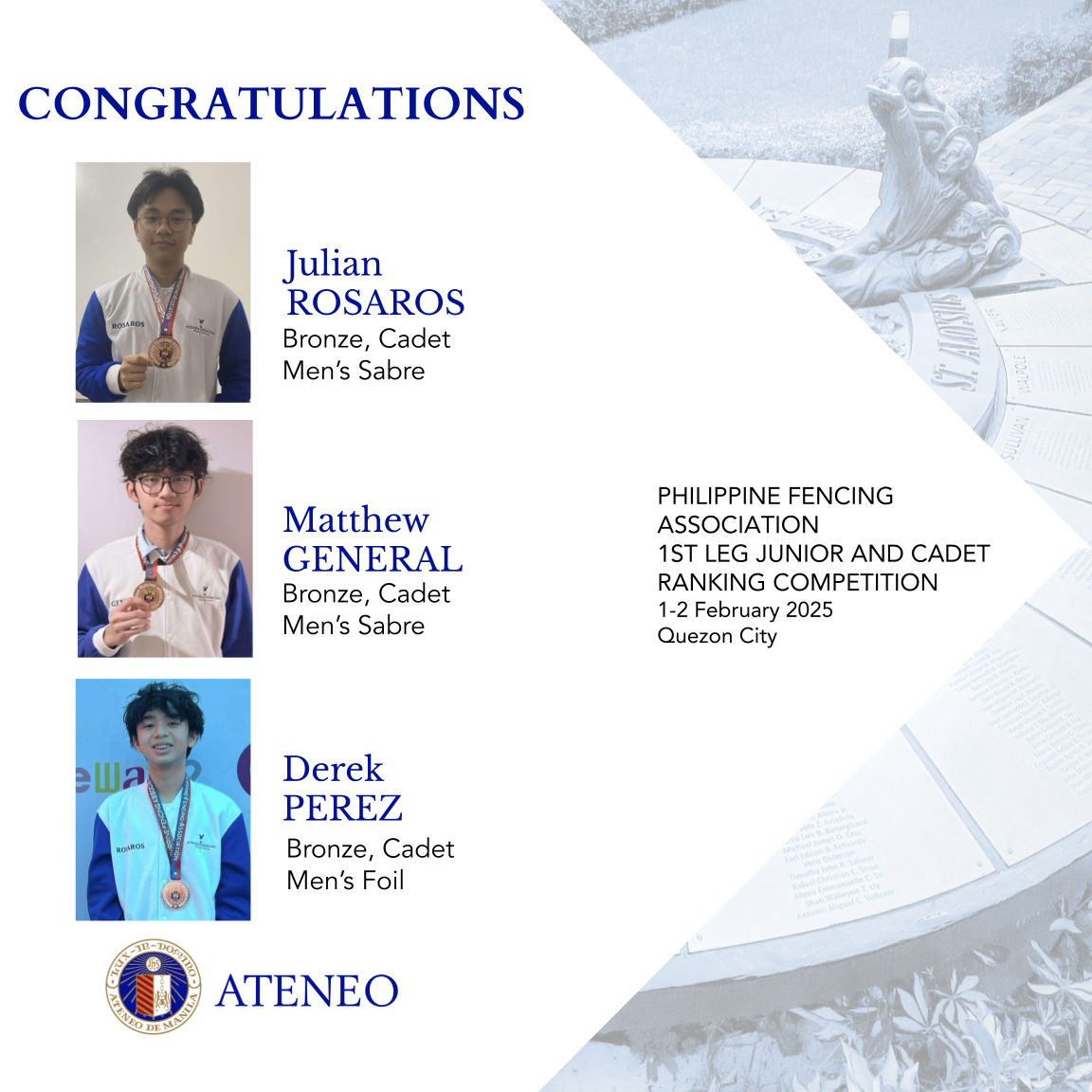 Julian Rosaros Matthew General Derek Lukas Perez