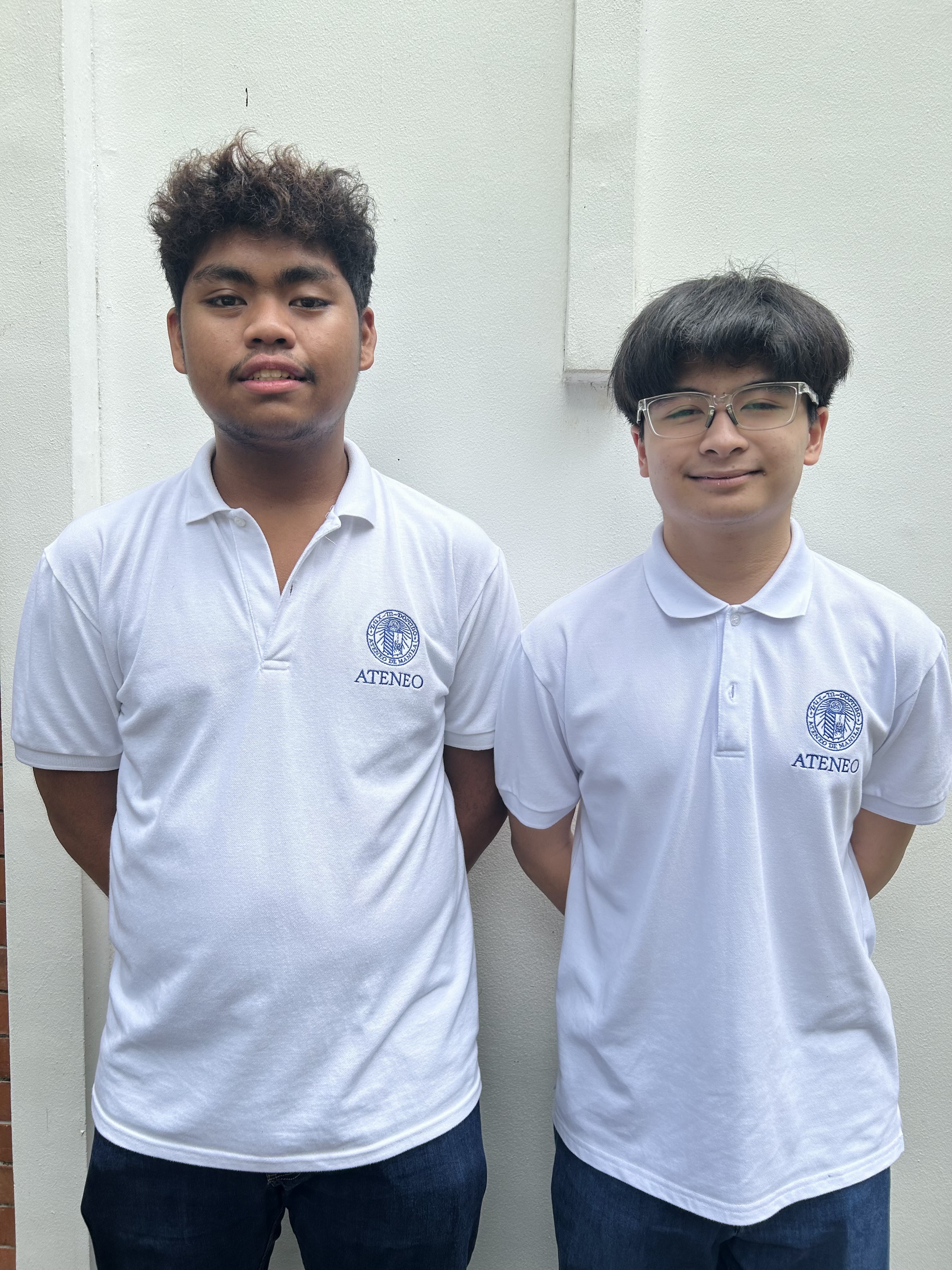 5th Best Speaker Felix Saludar (left) and 6th Best Speaker Thirdy Santiago