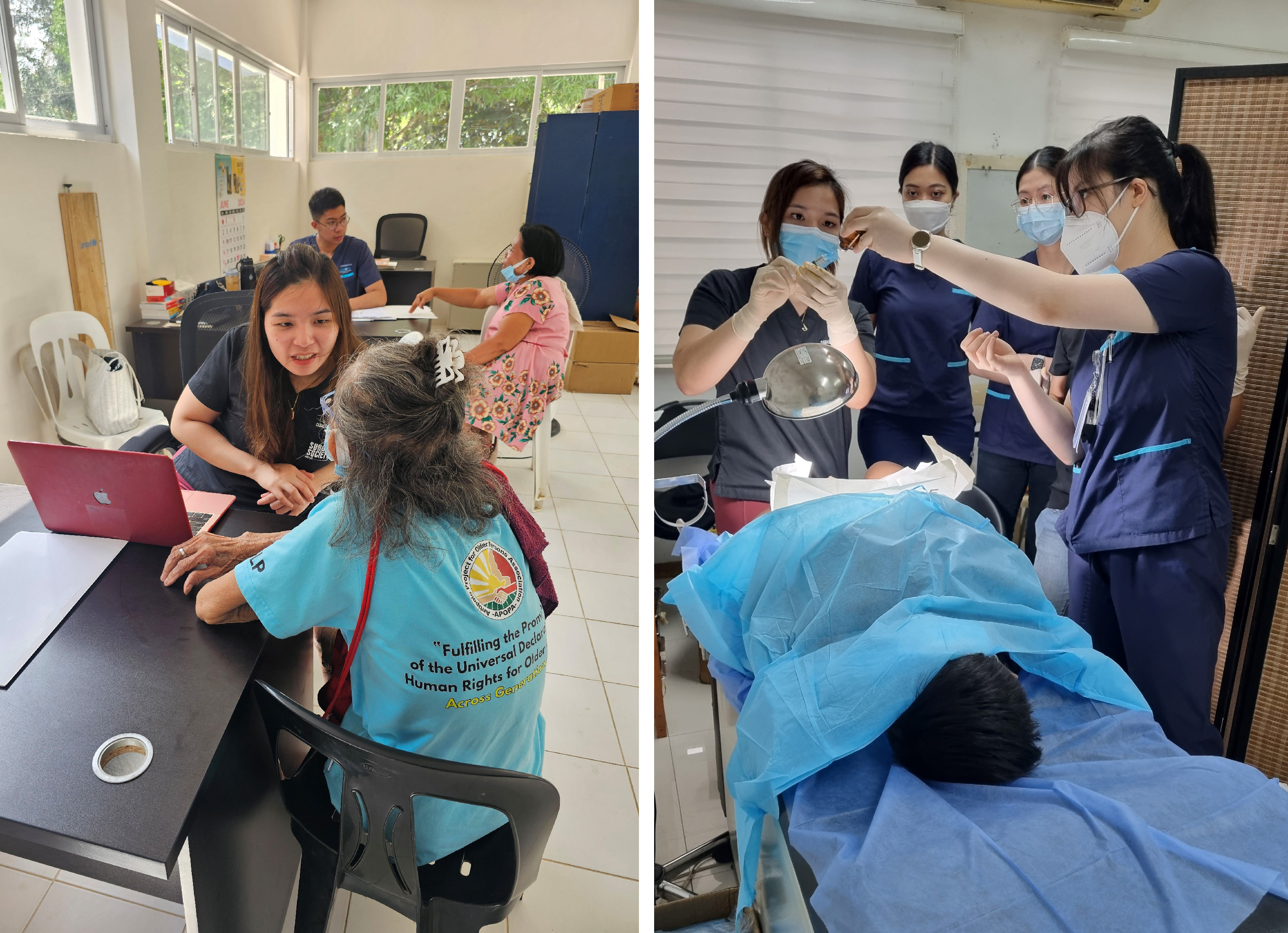 ASMPH Interns provide contact care at the health center