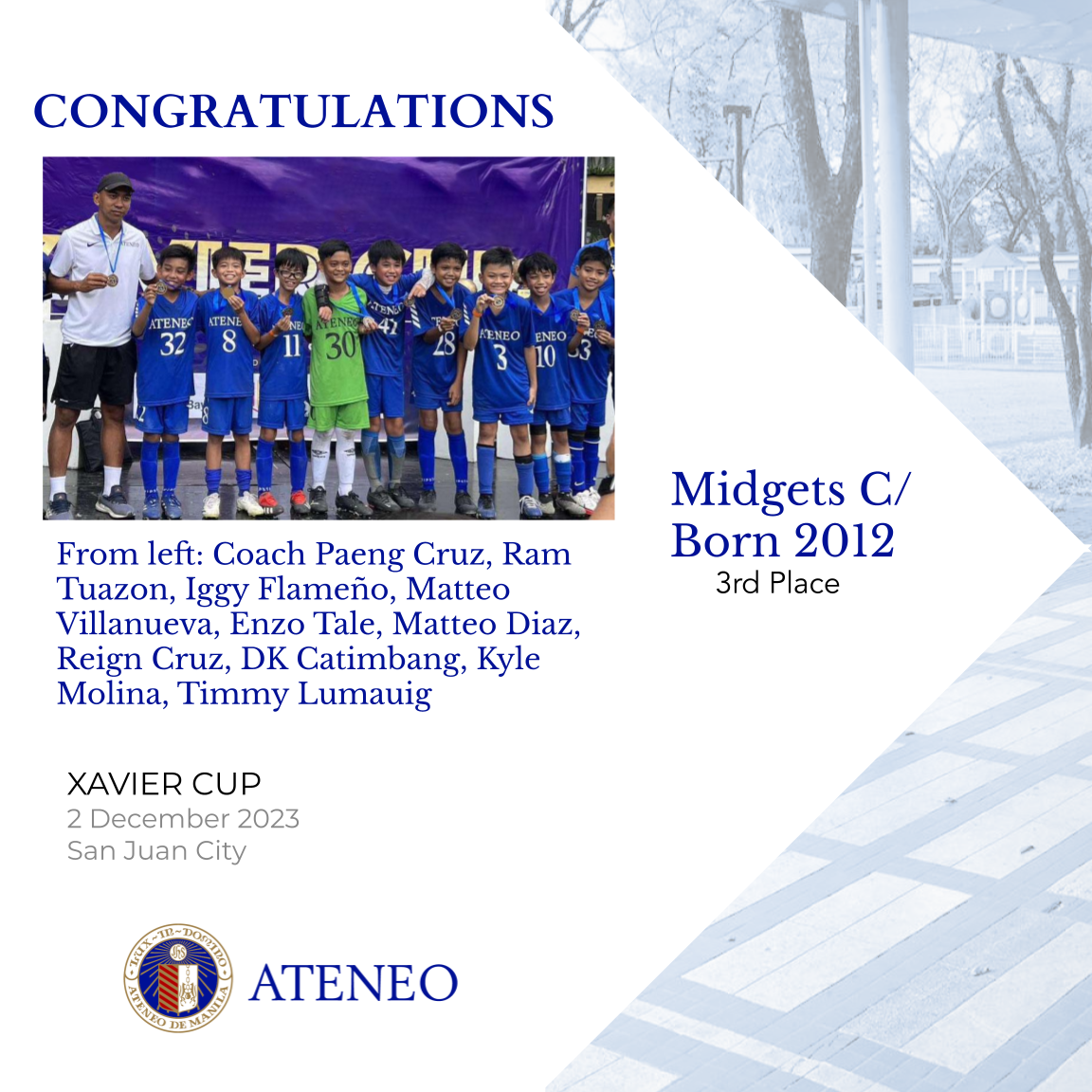 The AGS Midgets C/Born-2012 football team