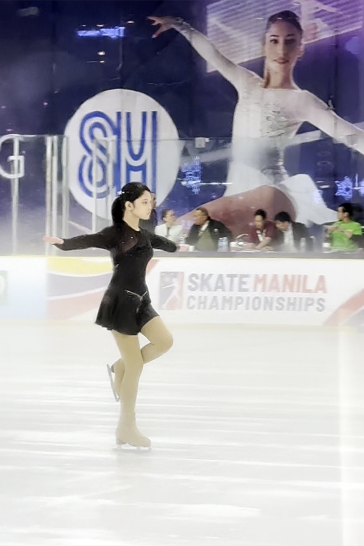 Juliana Miranda on the ice