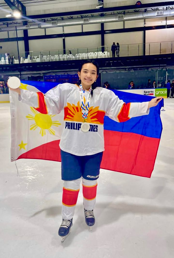 Miki Pe Aguirre poses with her SEA Games silver medal