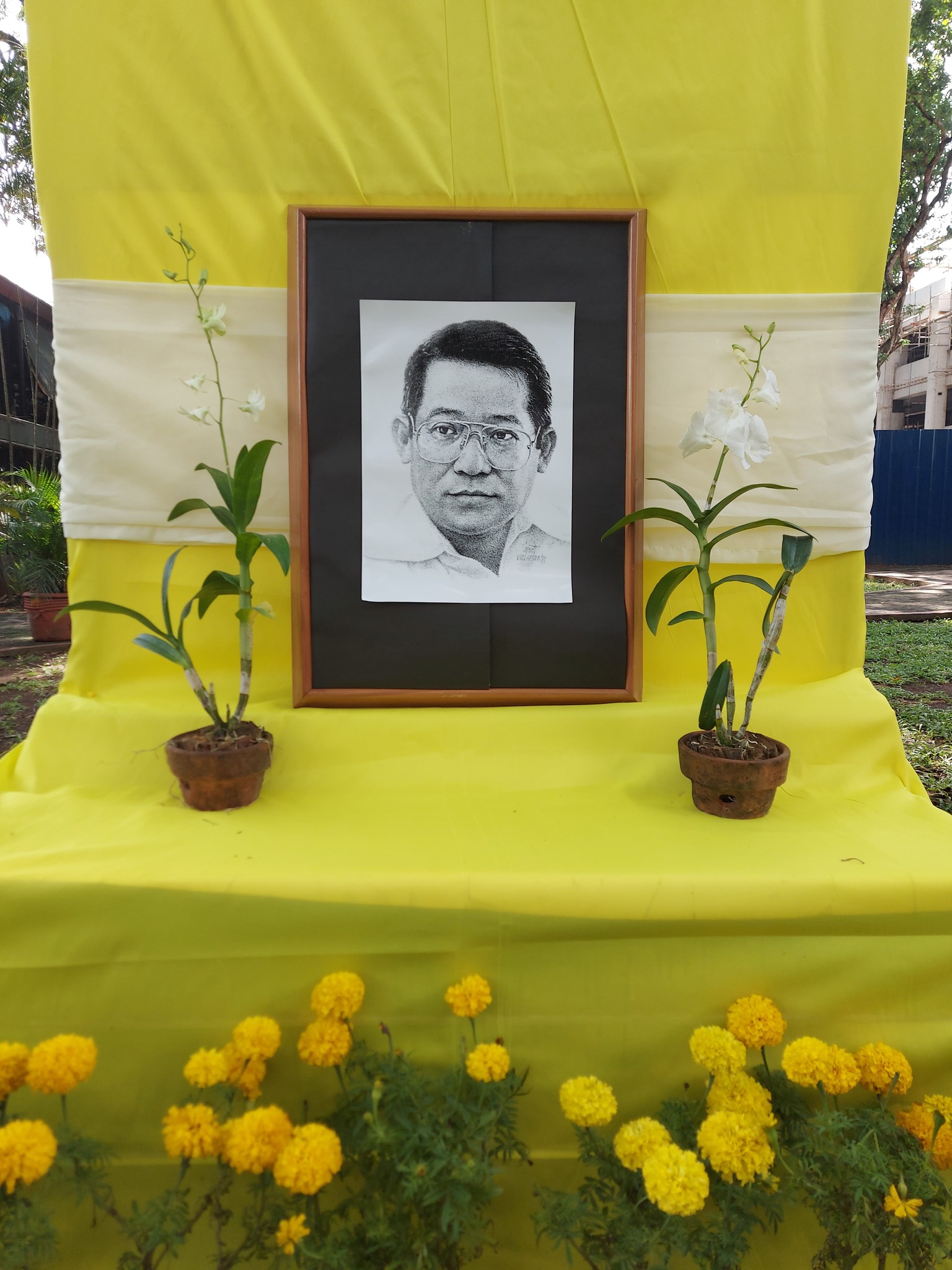 Ninoy Aquino shrine in AJHS Delaney Plaza  