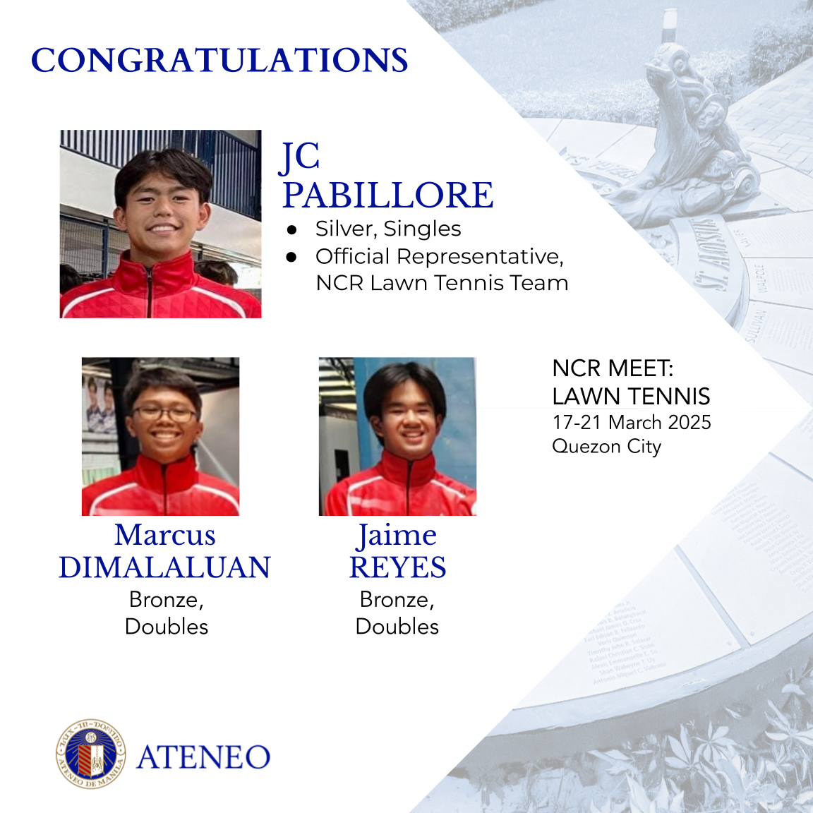 JC Pabillore advances to Palarong Pambansa 2025 as a member of Team NCR