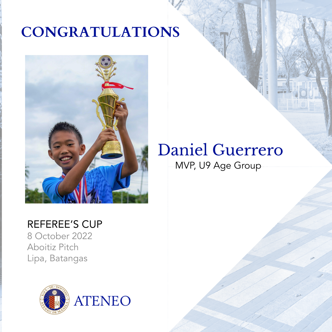 U9 MVP Daniel Guerrero