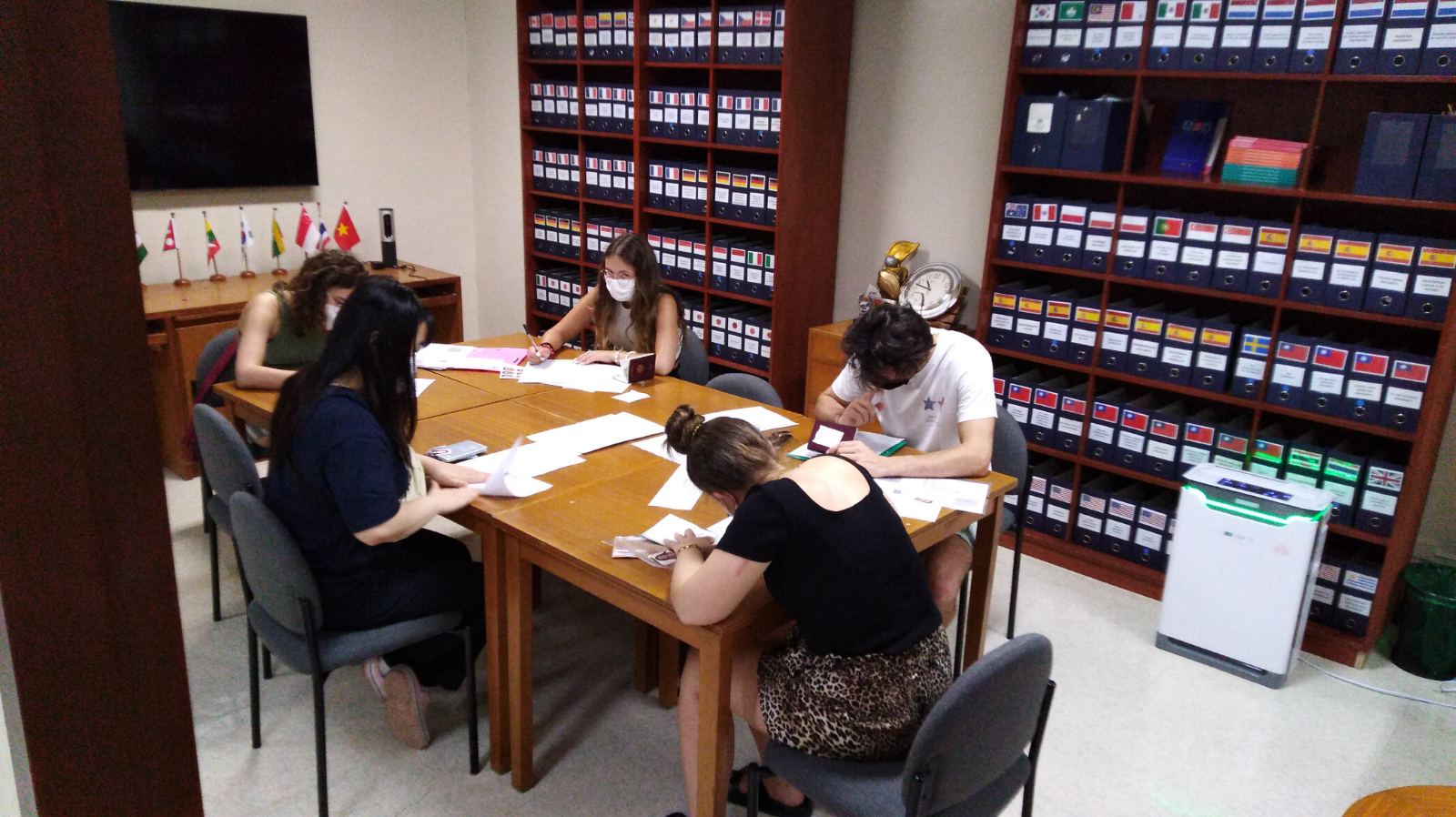 IXS schedule visits to OIR to accomplish pertinent visa and registration documents