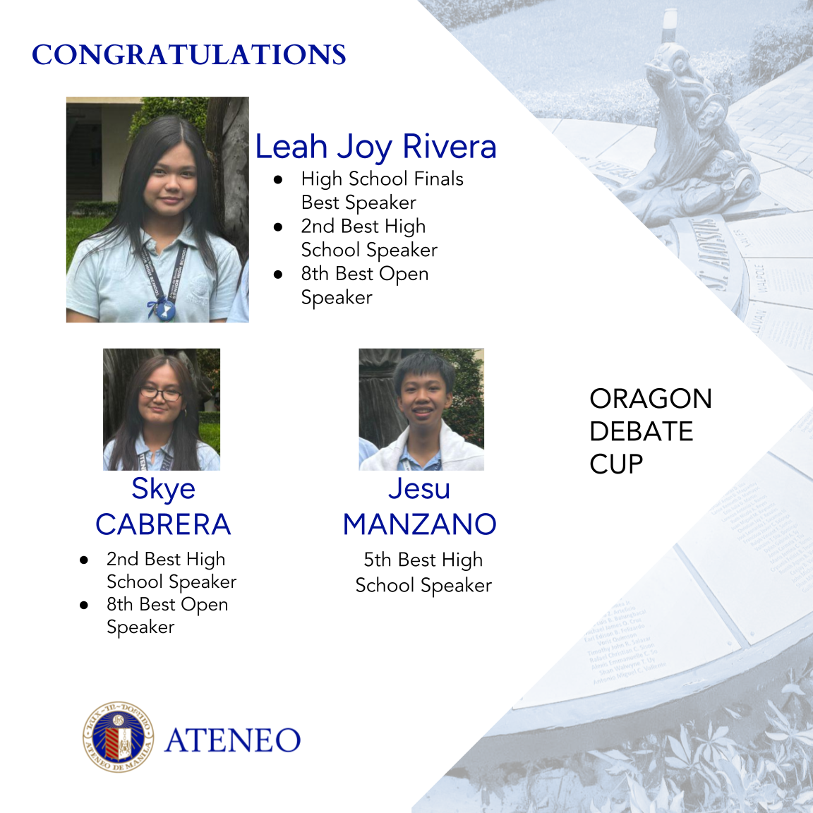 Oragon Best Speakers Manzano Rivera Cabrera