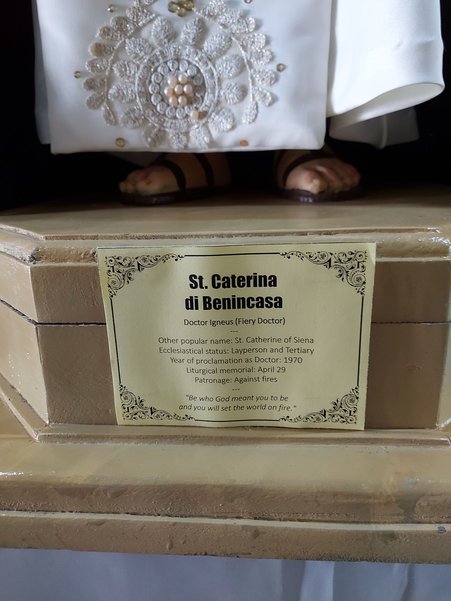 St Caterina di Benincasa writeup   