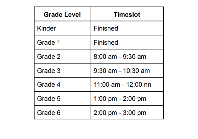 AGS Parent Orientation Schedule  