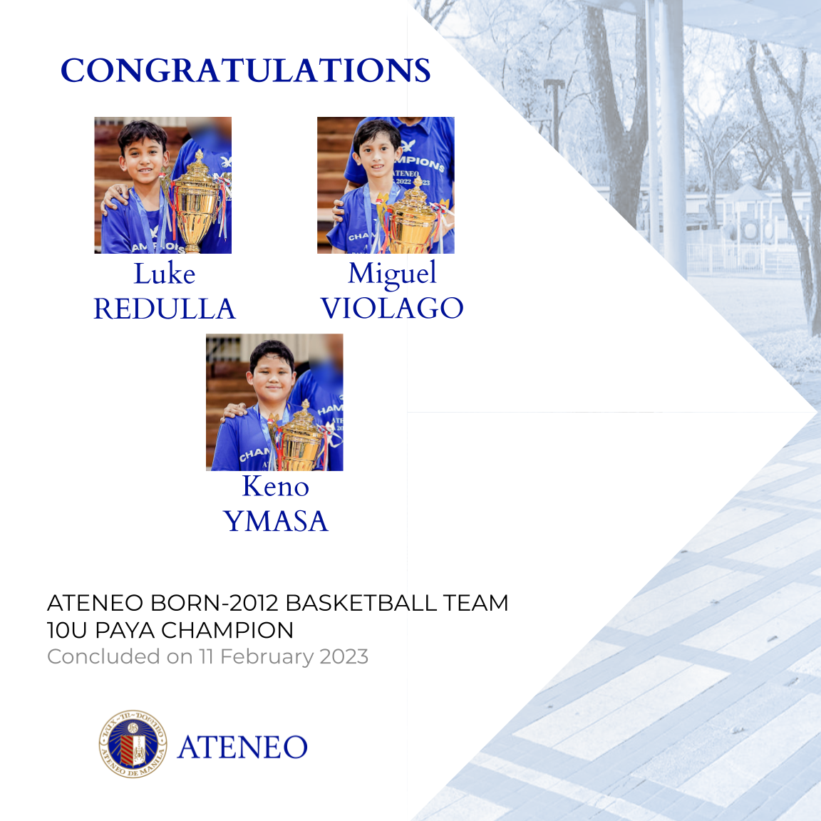 The PAYA 2022-2023 10U basketball champs 