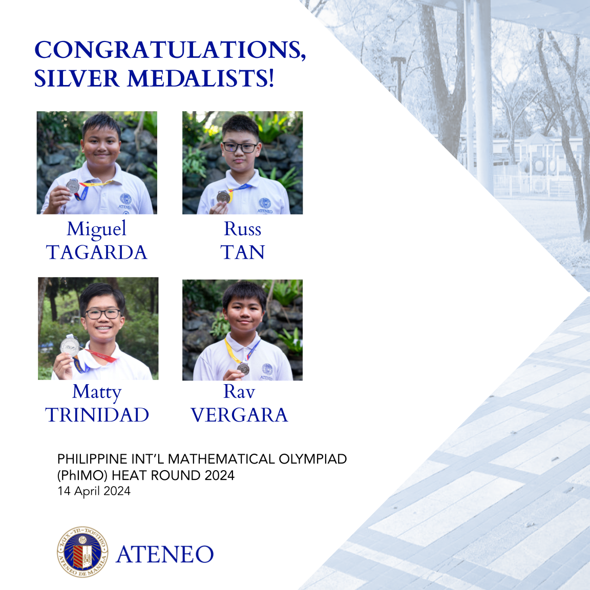 AGS PhIMO HR silver medalists slide 4  