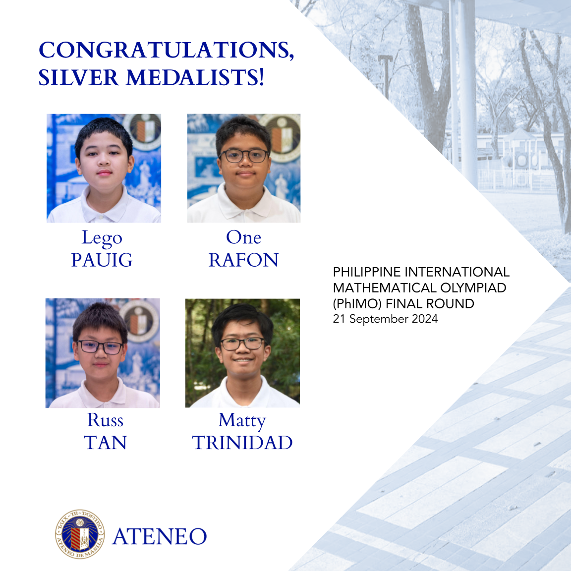 Lego Pauig One Rafon Russ Tan Matty Trinidad