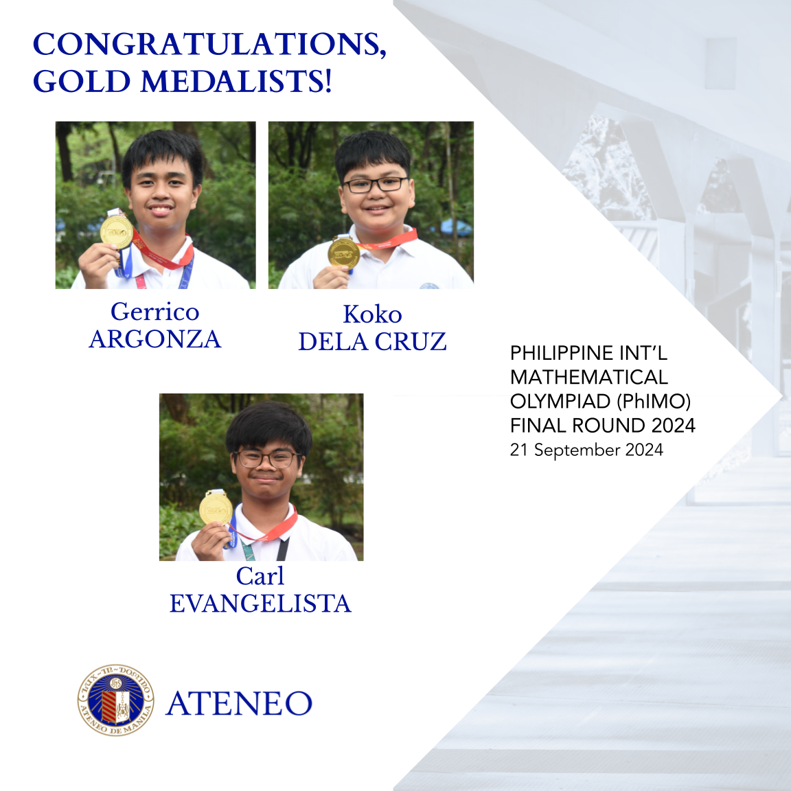 Gerrico Argonza Paco Javier Carl Evangelista