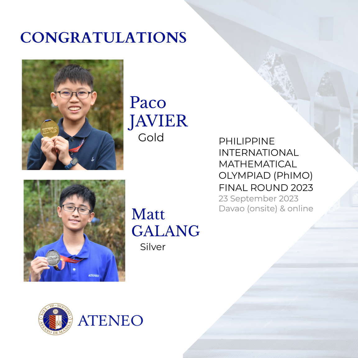 Paco Javier and Matt Galang 