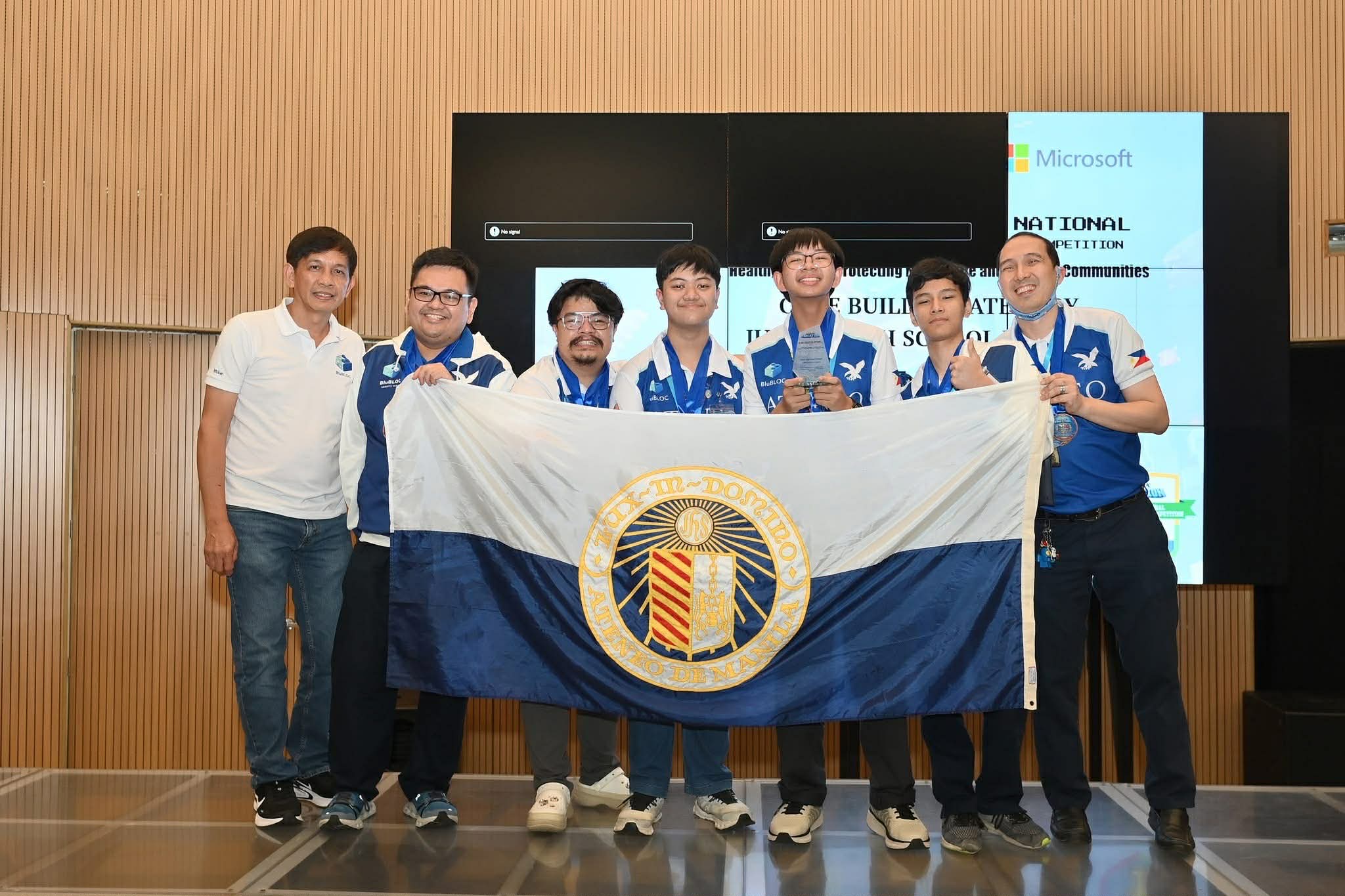 From left: Mark Tiongson (parent), Jason Arias, Lavi Subang, Gab Asuncion, Marc Tiongson, Cubby Falgui, Joel Falgui 