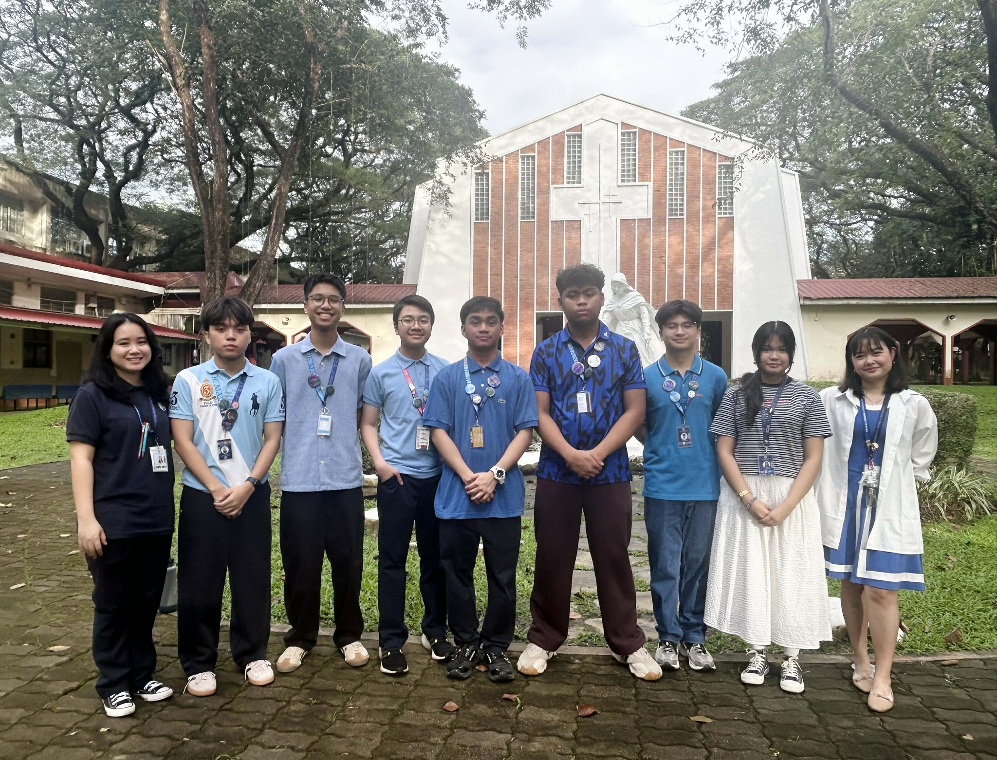(L-R) Ms Yela Lagunzad-Buenaventura, Adi Serrano, Luigi Lastimosa, Dylan Lim, Benj Castro, Felix Saludar, Thirdy Santiago, Ms Leah Joy Rivera, Ms Claire Ramirez