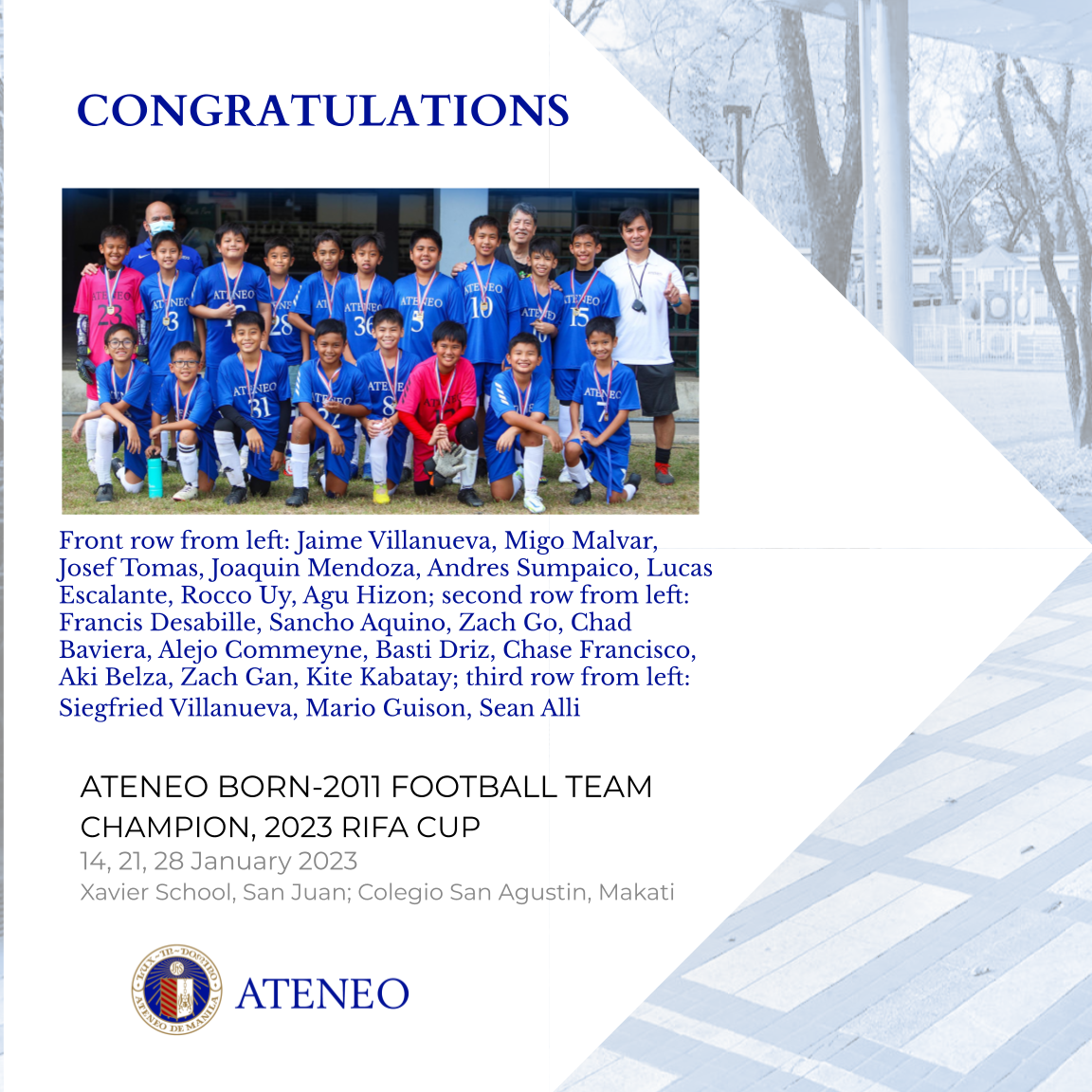 The 2023 RIFA champs 