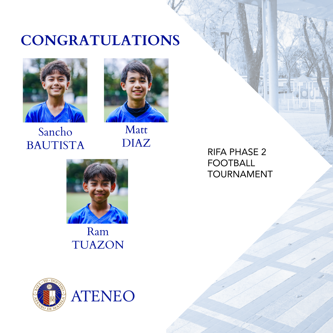 From AGS Sancho Bautista Matt Diaz Ram Tuazon