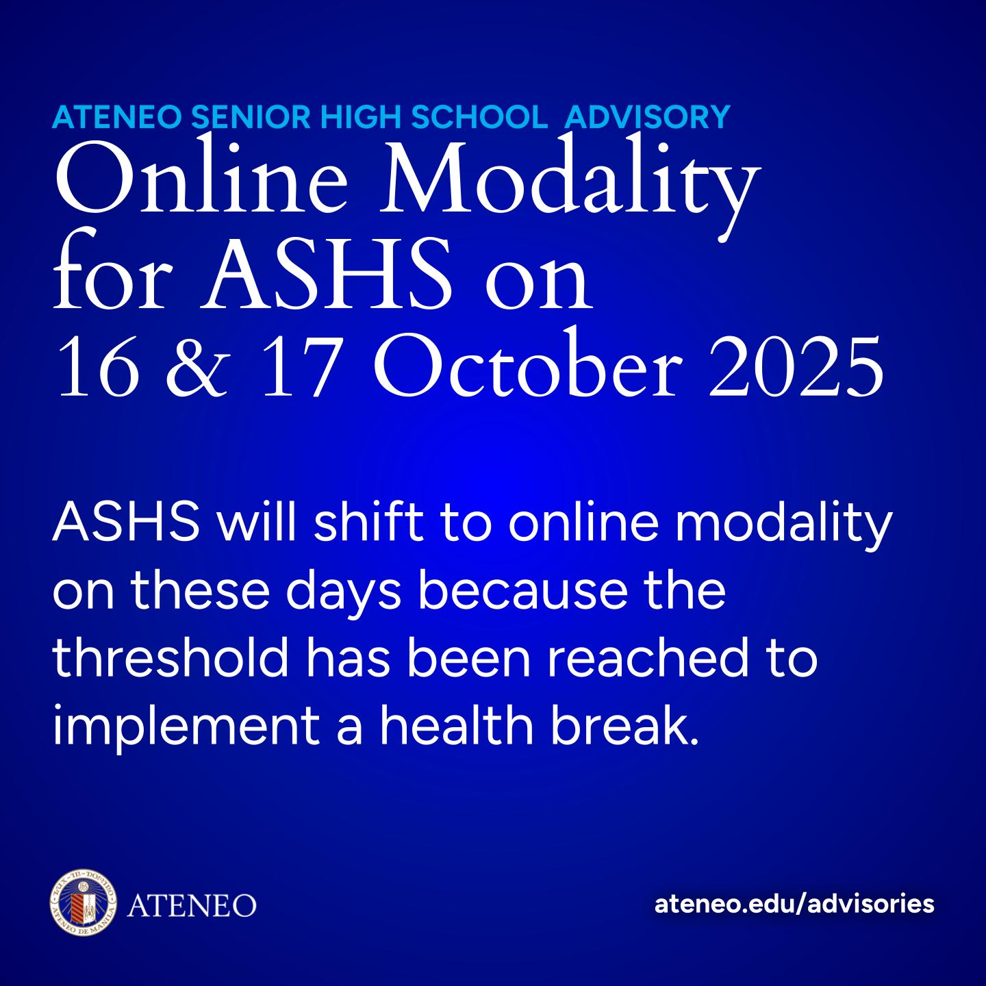 online modality 16-17 October 2025 