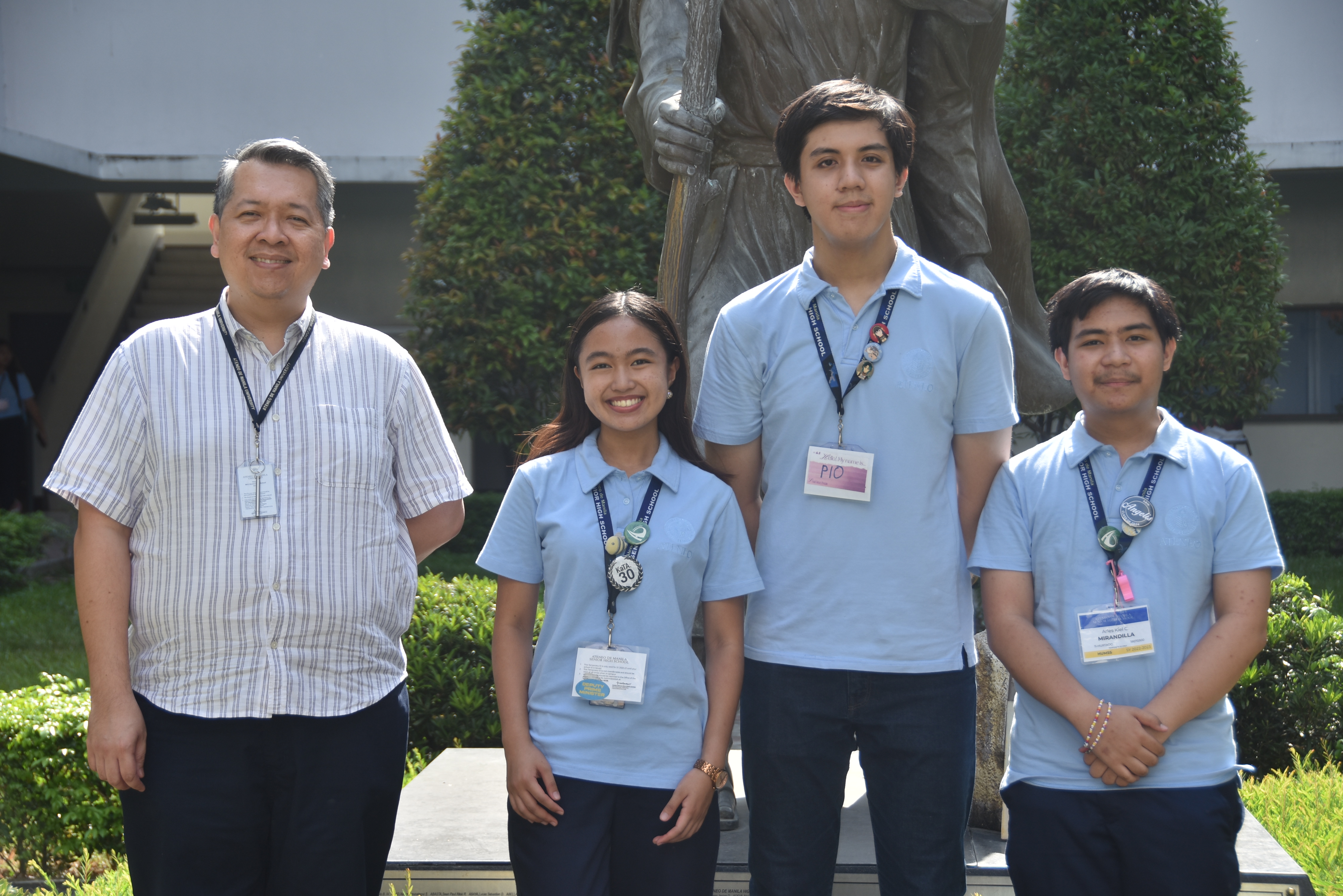 (L-R) Noel Miranda, Daniella Barbacena, Pio Ventura, Kiel Mirandilla