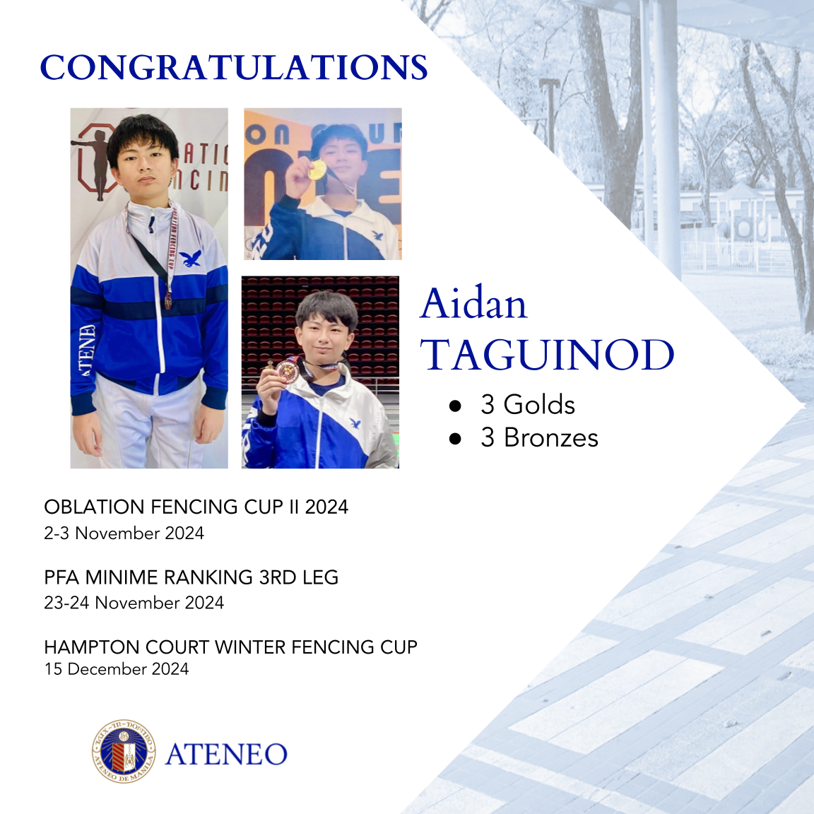 Aidan Taguinod November to December 2024