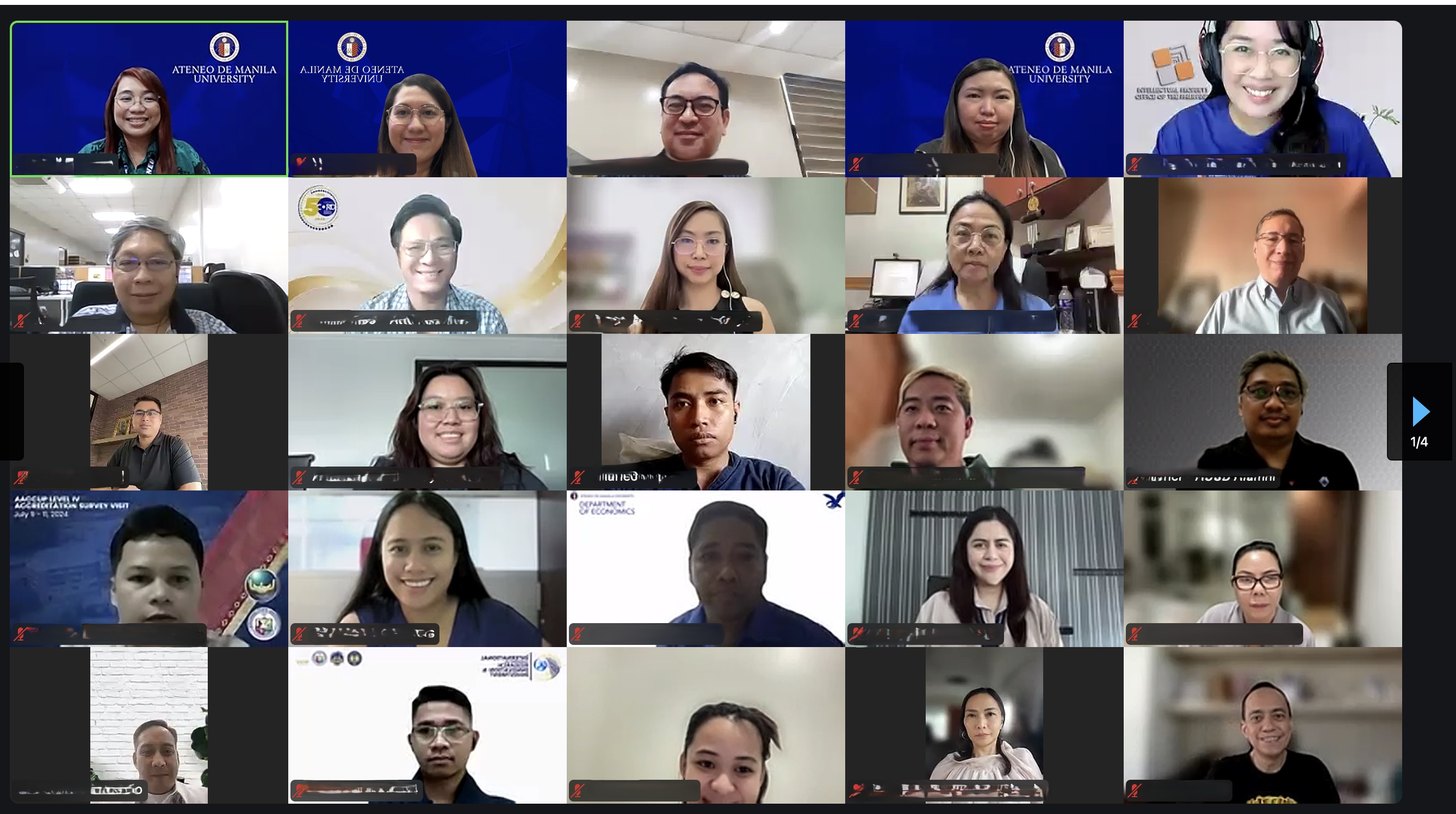 Image: Group photo during the webinar