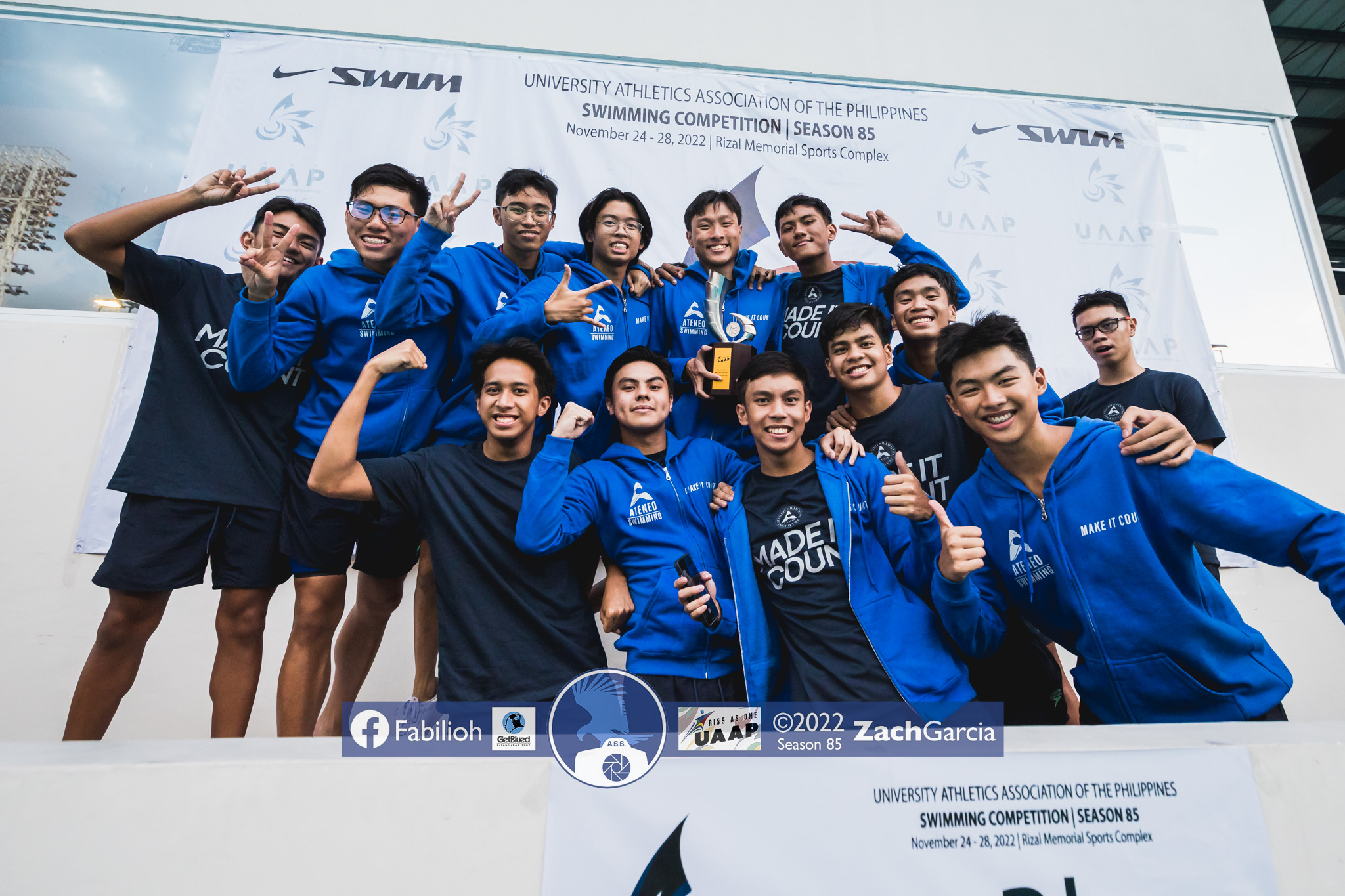 (clockwise from top left) Gabe Viovicente, Franz Ong, Emman Diaz, Ramon Viray, Matt Molino, Ethan Abu, Joaquin Custodio, Thirdy Lentejas, Miguel Martinez, Renzo Tirol, Ivo Enot, Elijah Pobre, and Ilo Tondo. Not in photo: Marcus Molino