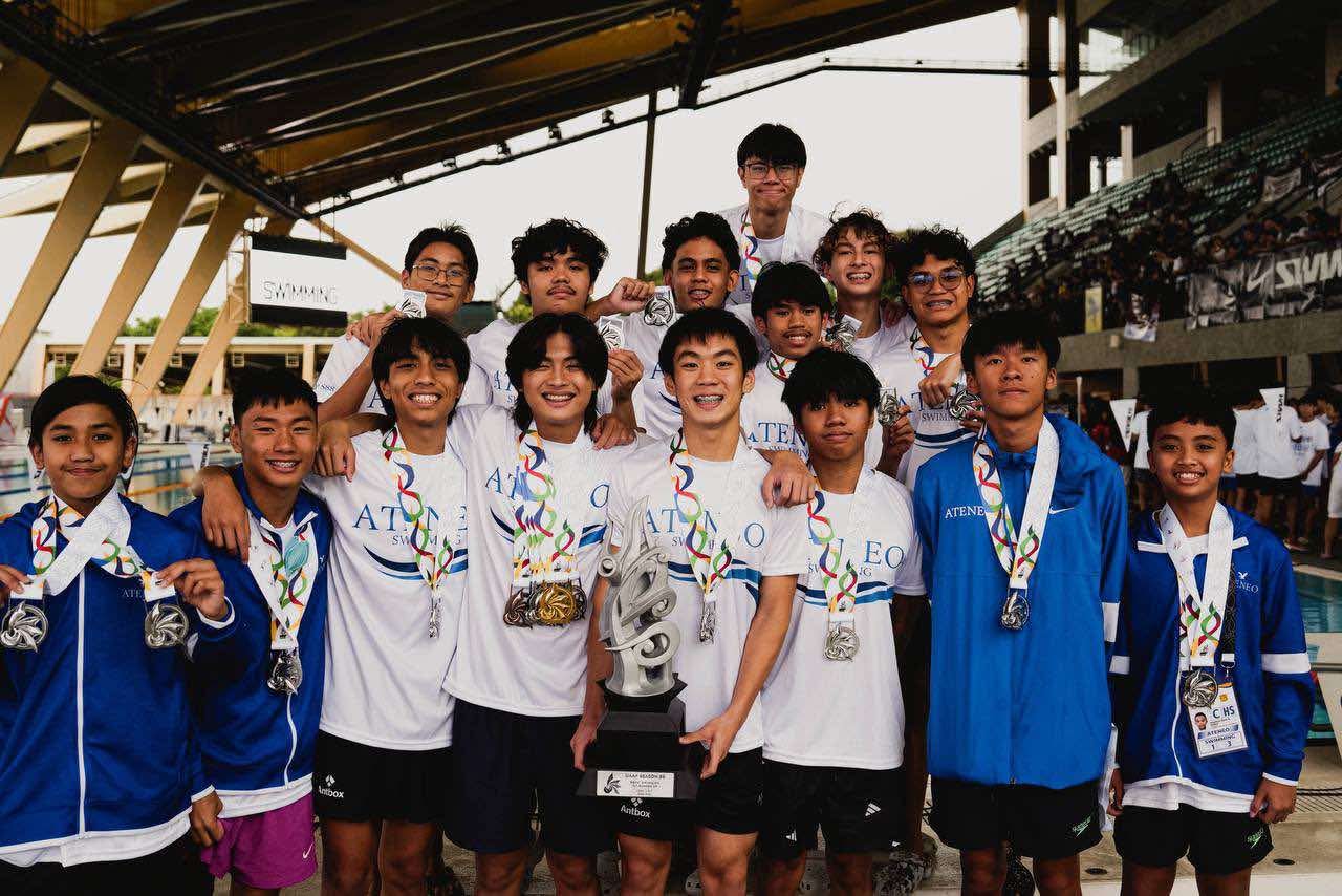 Front row from left: Cross Acal, Tylo Alcudia, Miguel Tungul, Miguel Martinez, Gabe Gaw, Zion Jalla, Marcus Molino, Ziggo Pablo; second row from left: Mattheo Baclig, Gabriel Osabel, Koosh Bascuña, Alrech Sarmiento, Edgar Gaston, AJ Reyes; topmost: Thirdy Lentejas 