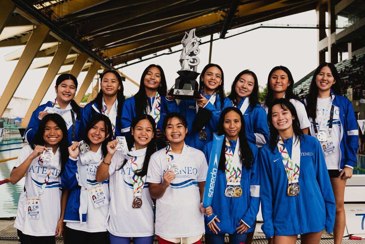 Front row from left: Bianca Sarmiento, Bella Ofilas, Eunice De Guzman, Athena Feliciano, Ally Tondo, Mikaela Lim; back row from left: Julianna Casillan, Simone Cruz, Princess Ilio, Trixie Ortiguera, Sharlene Go, Kleone Mole, Megan Tong; not in photo: Trixie Tabuñar