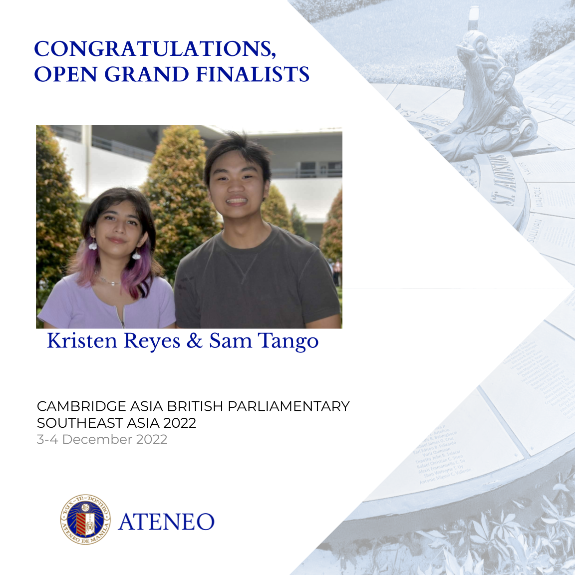 Kristen Reyes & Sam Tango  