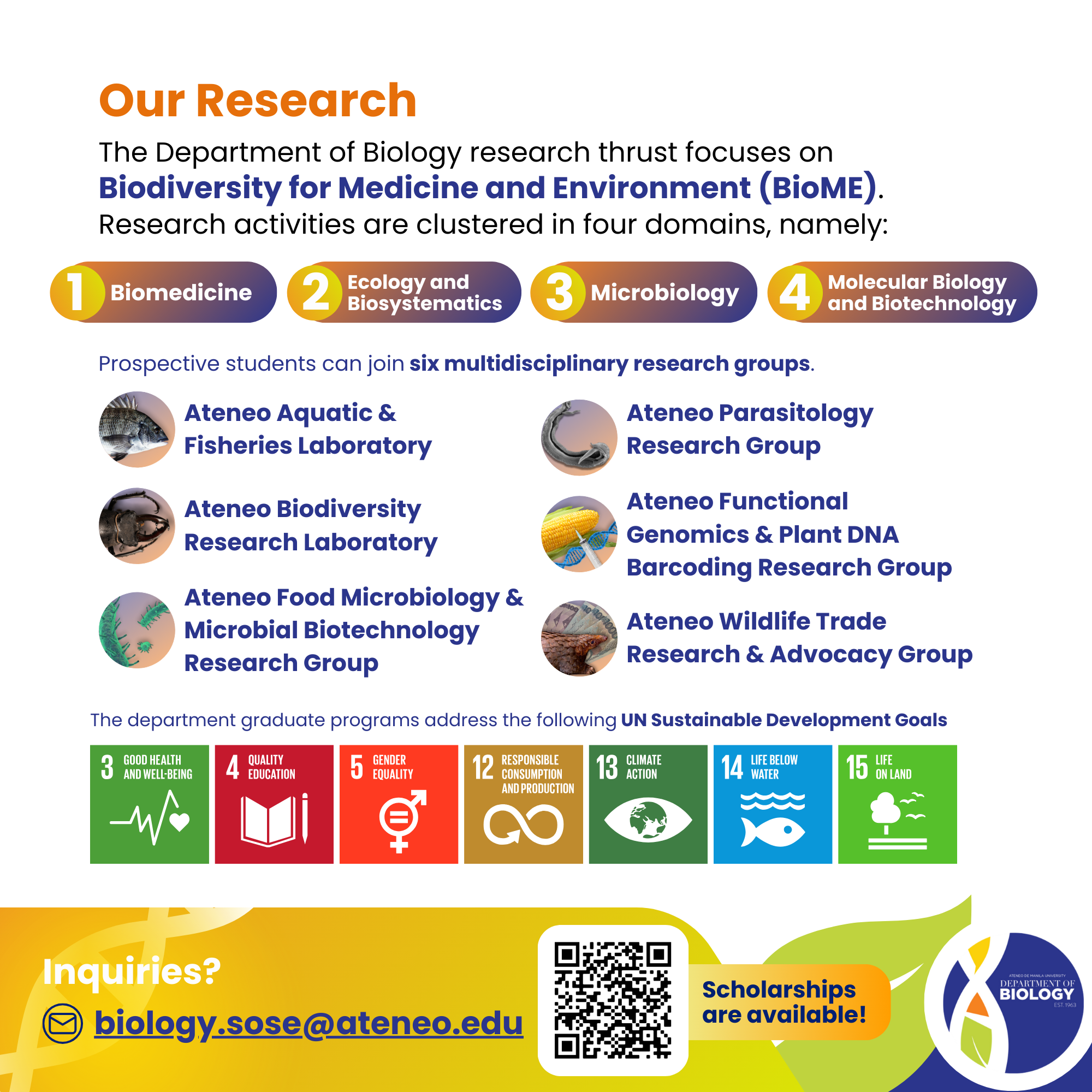 Biology Research Thrusts