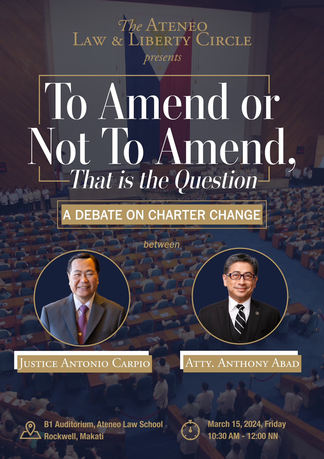 The poster of “To Amend or Not To Amend” 