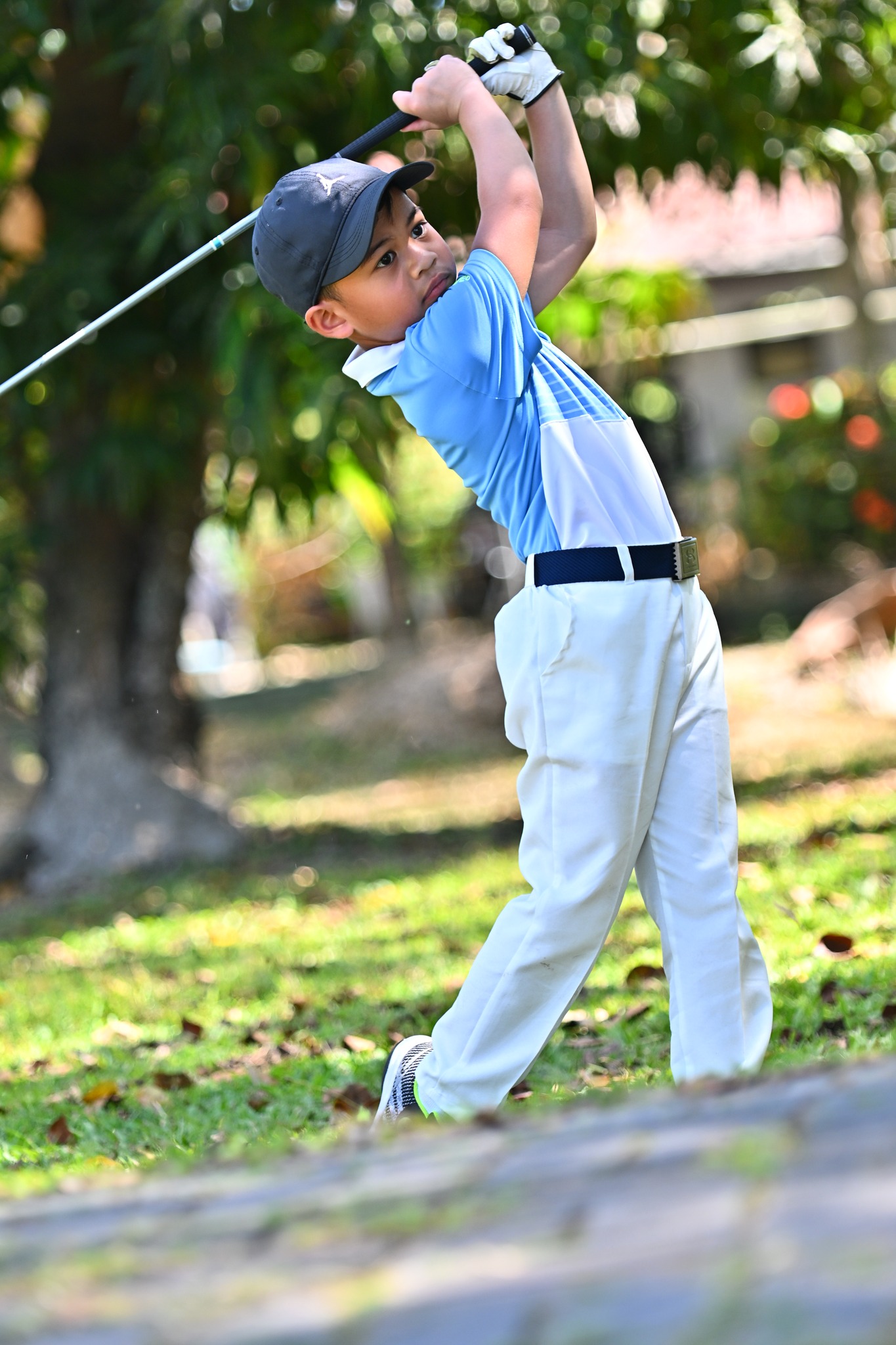 Datu in action during the U.S. Kids Golf PH Spring Tour 2025 at Luisita Golf and Country Club