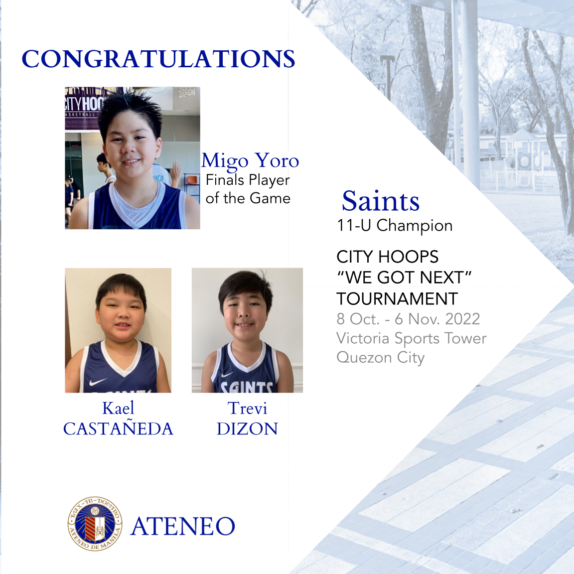 Migo Yoro is the Finals Player of the Game.