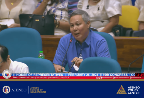 ASOG Dean discusses economic outlook in House deliberations on constitutional amendments