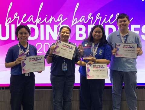 From left: Lucia Imbong, Nicole Santos, Toni Monterozo, and Josh Chua 