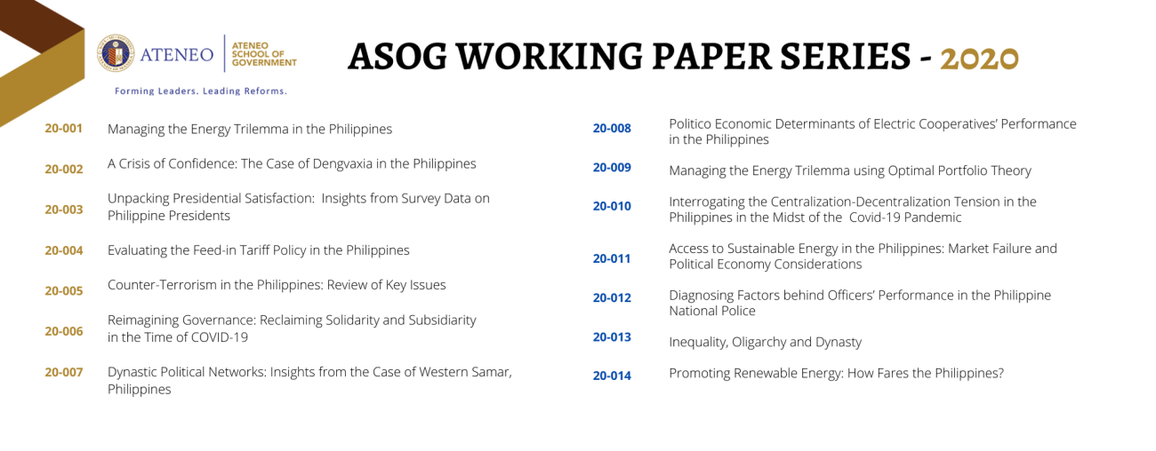 asog working paper series